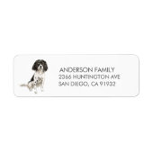 Engels Springer Spaniel Dog Return Address Label (Voorkant)