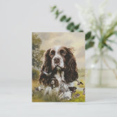 Engels Springer Spaniel Feestdagenkaart (Staand voorkant)