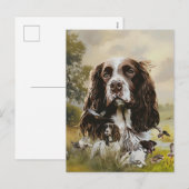 Engels Springer Spaniel Feestdagenkaart (Voorkant / Achterkant)