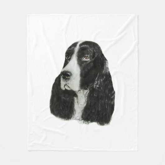 Engels Springer Spaniel Fleece Deken (Voorkant)