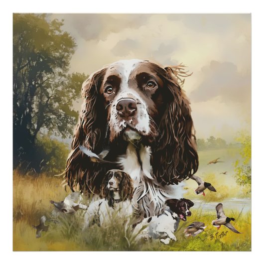 Engels Springer Spaniel Foto Afdruk (Voorkant)