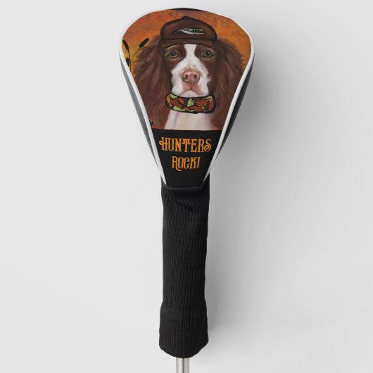 Engels Springer Spaniel Golfheadcover (Voorkant)