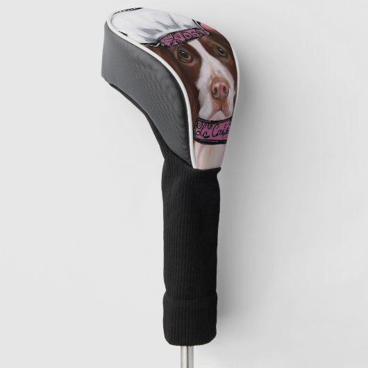 Engels Springer Spaniel Golfheadcover (Schuin)