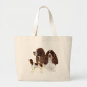 Engels Springer Spaniel Grote Tote Bag (Voorkant)