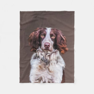 Engels Springer Spaniel Hondenolie schilderij Port Fleece Deken