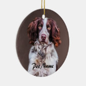 Engels Springer Spaniel Hondenolie schilderij Port Keramisch Ornament (Rechts)