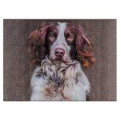 Engels Springer Spaniel Hondenolie schilderij Port Snijplank (Voorkant)