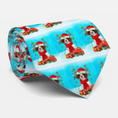 Engels Springer Spaniel in sneeuwkerstcadeaus Stropdas (Opgerold)