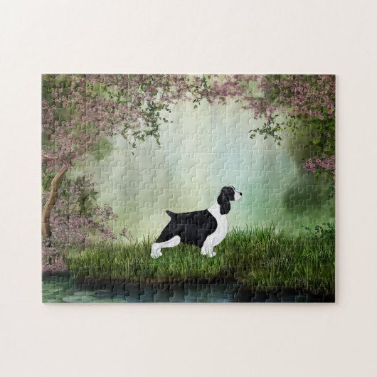 Engels Springer Spaniel Jigzaag Puzzle Legpuzzel (Horizontaal)