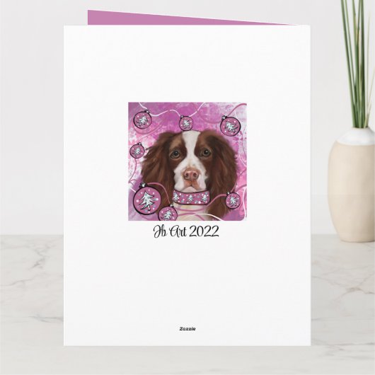 ENGELS SPRINGER SPANIEL KAART (Achterkant)