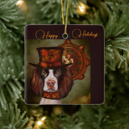 Engels Springer Spaniel Keramisch Ornament