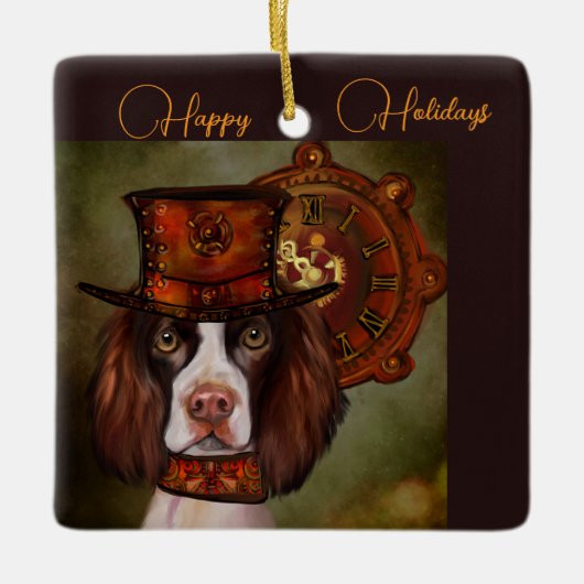 Engels Springer Spaniel Keramisch Ornament (Voorkant)