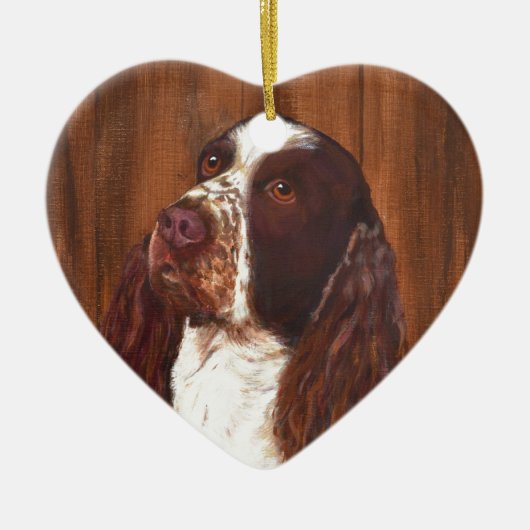 Engels Springer Spaniel Keramisch Ornament (Voorkant)