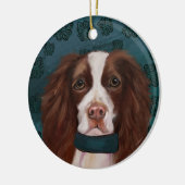 Engels Springer Spaniel Keramisch Ornament (Links)