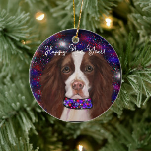 Engels Springer Spaniel Keramisch Ornament