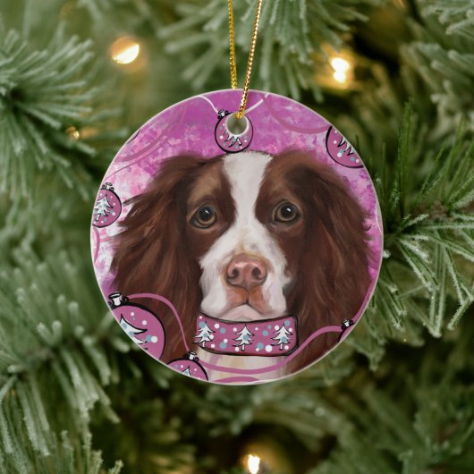 ENGELS SPRINGER SPANIEL KERAMISCH ORNAMENT (Boom)
