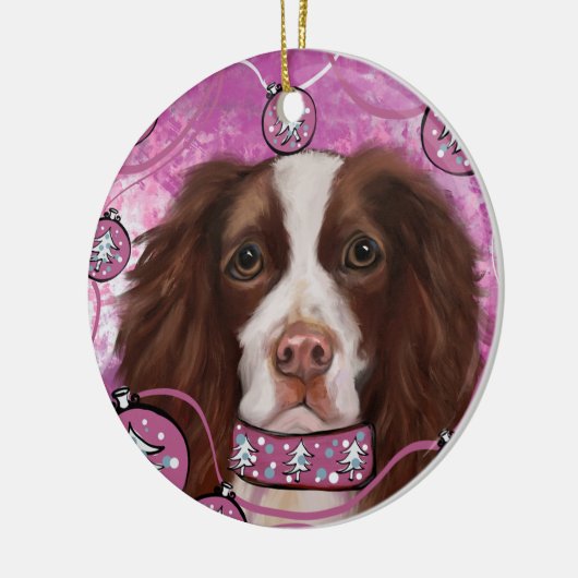 ENGELS SPRINGER SPANIEL KERAMISCH ORNAMENT (Links)