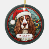 Engels Springer Spaniel Keramische Cirkel Ornament (Voorkant)