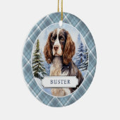 Engels Springer Spaniel Keramische Cirkel Ornament (Rechts)