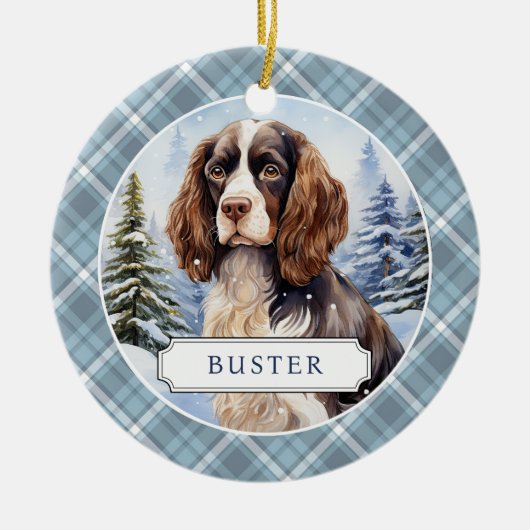 Engels Springer Spaniel Keramische Cirkel Ornament (Voorkant)