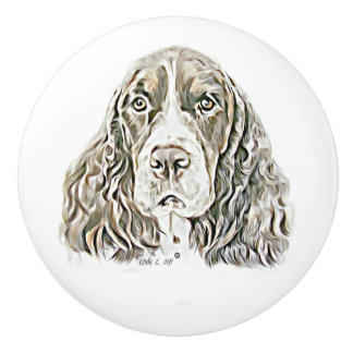 Engels Springer Spaniel Keramische Knop