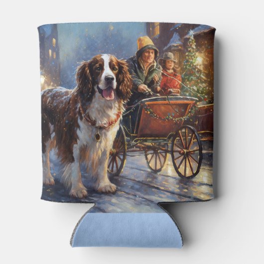 Engels Springer Spaniel Kerstfeest Seizoen Blikjeskoeler (Achterkant)