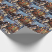 Engels Springer Spaniel Kerstfeest Seizoen Cadeaupapier (Hoek)