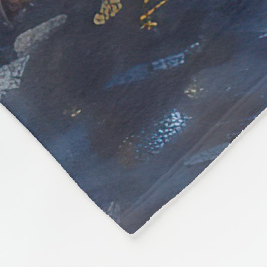 Engels Springer Spaniel Kerstfeest Seizoen Fleece Deken (Hoek)