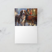 Engels Springer Spaniel Kerstfeest Seizoen Kaart (Binnen)