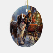 Engels Springer Spaniel Kerstfeest Seizoen Keramisch Ornament (Rechts)