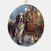 Engels Springer Spaniel Kerstfeest Seizoen Keramisch Ornament (Links)