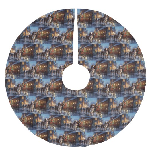 Engels Springer Spaniel Kerstfeest Seizoen Kerstboom Rok (Voorkant)