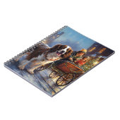 Engels Springer Spaniel Kerstfeest Seizoen Notitieboek (Linkerzijde)