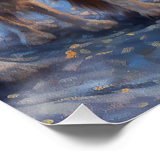 Engels Springer Spaniel Kerstfeest Seizoen Perfect Poster (Hoek)