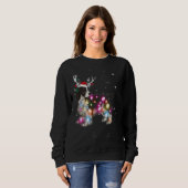 Engels Springer Spaniel kerstlampje Pajama F Trui (Voorkant volledig)