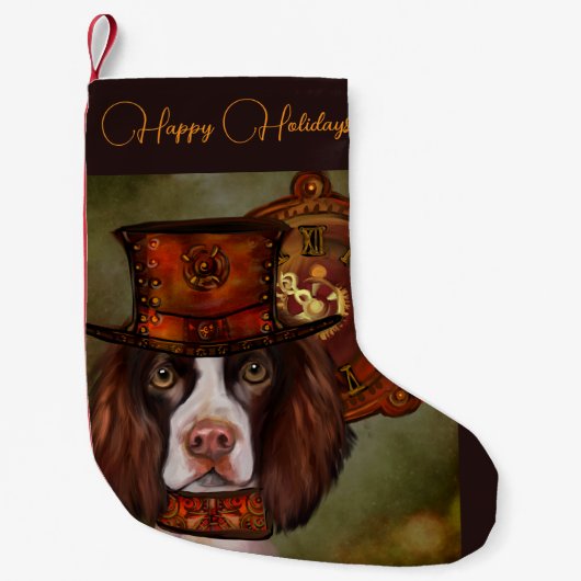 Engels Springer Spaniel Kleine Kerstsok (Voorkant)