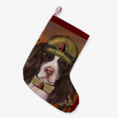 Engels Springer Spaniel Kleine Kerstsok (Voorkant (Hangend))