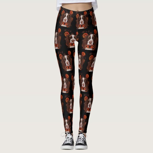 Engels Springer Spaniel Leggings (Voorkant)