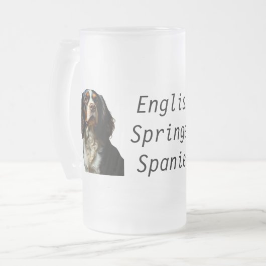 Engels Springer Spaniel Matglas Bierpul (Voorkant links)