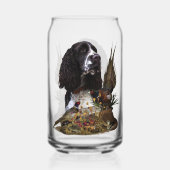 Engels Springer Spaniel met fazant Blikvorm Glas (Achterkant)