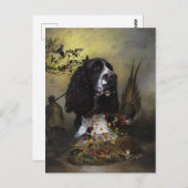 Engels Springer Spaniel met fazant Briefkaart (Voorkant / Achterkant)