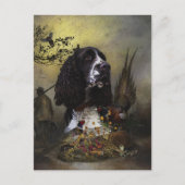 Engels Springer Spaniel met fazant Briefkaart (Voorkant)