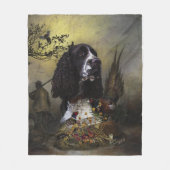 Engels Springer Spaniel met fazant Fleece Deken (Voorkant)