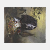 Engels Springer Spaniel met fazant Fleece Deken (Voorkant (Horizontaal))