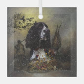 Engels Springer Spaniel met fazant Glas Ornament (Voorkant)