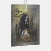 Engels Springer Spaniel met fazant Glas Ornament (Voorkant Rechts)