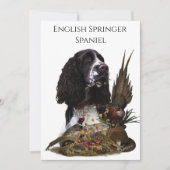 Engels Springer Spaniel met fazant Kaart (Voorkant)
