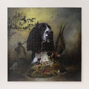 Engels Springer Spaniel met fazant Legpuzzel