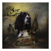 Engels Springer Spaniel met fazant Perfect Poster (Voorkant)