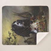 Engels Springer Spaniel met fazant Sherpa Deken (Voorkant (horizontaal))